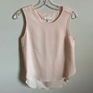 Rag&Bone light pink sleeveless silk top. Size XS